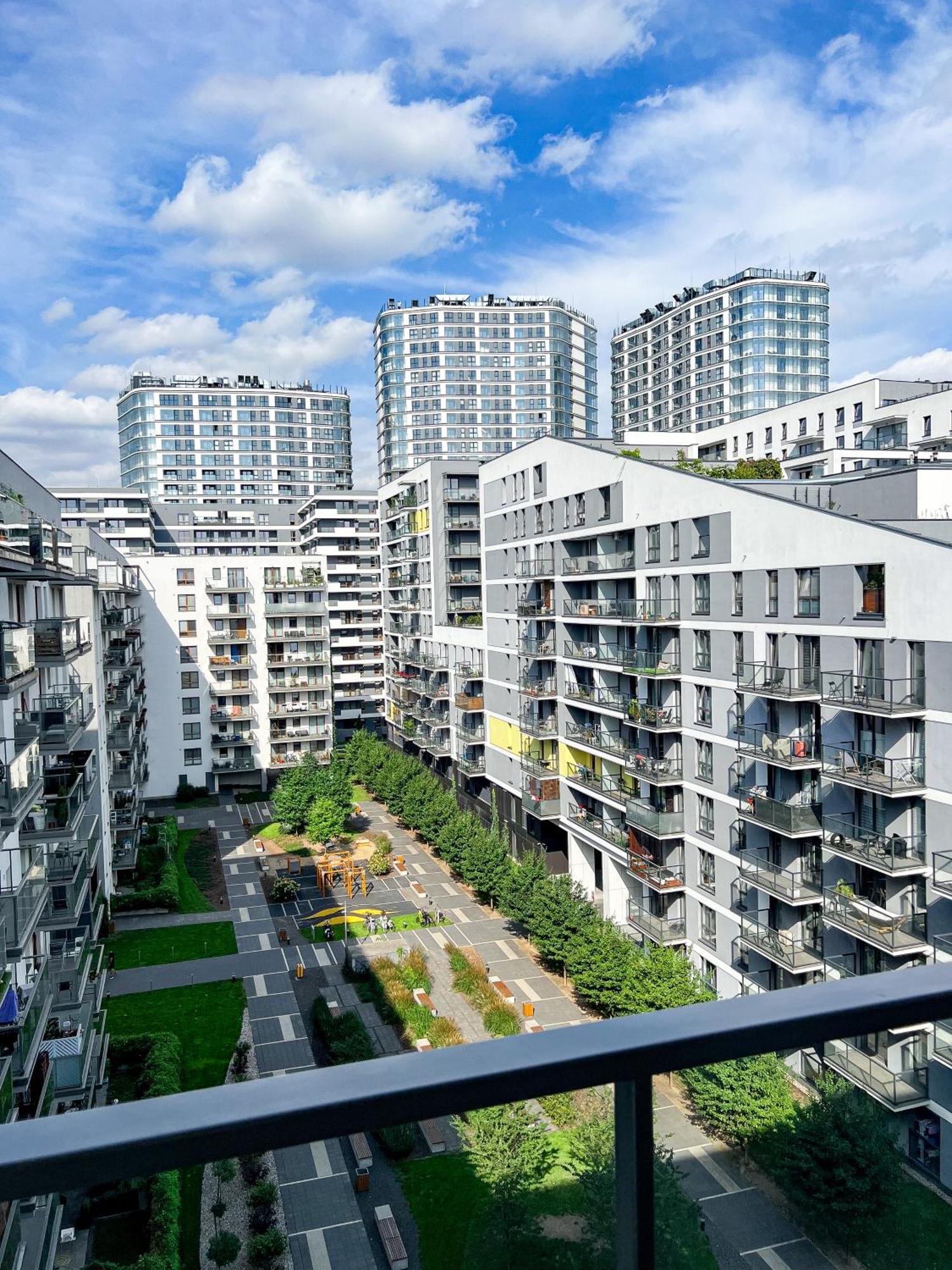 Nowoczesny Apartament - Blisko Centrum Warschau Buitenkant foto