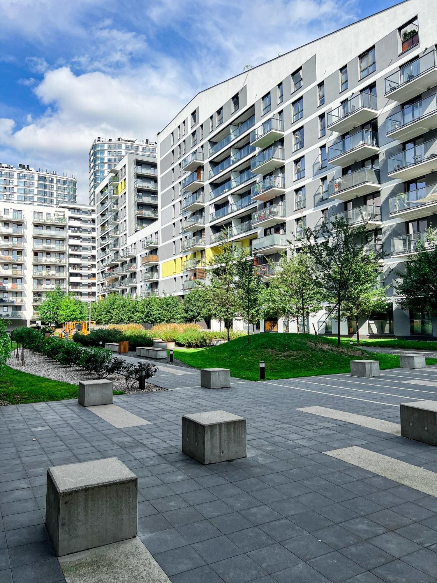 Nowoczesny Apartament - Blisko Centrum Warschau Buitenkant foto